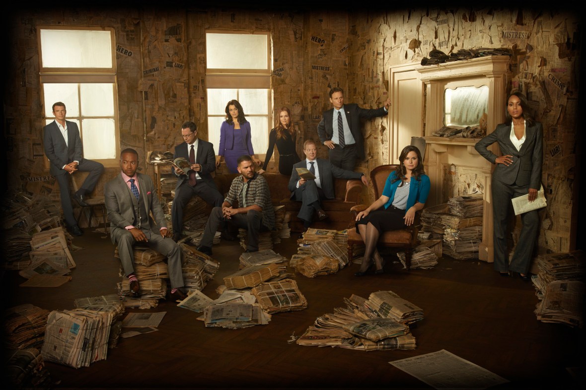 SCOTT FOLEY, COLUMBUS SHORT, JOSHUA MALINA, BELLAMY YOUNG, GUILLERMO DIAZ, DARBY STANCHFIELD, JEFF PERRY, TONY GOLDWYN, KATIE LOWES, KERRY WASHINGTON