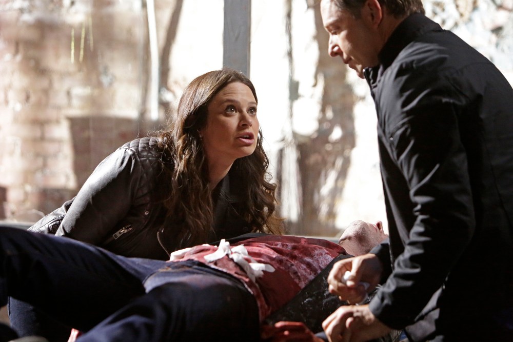 KATIE LOWES, SCOTT FOLEY (ON TABLE), GEORGE NEWBERN