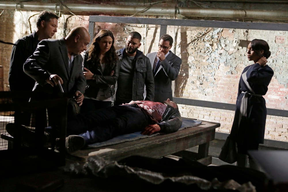 GEORGE NEWBERN, EUGENE ALPER, KATIE LOWES, GUILLERMO DIAZ, JOSHUA MALINA, SCOTT FOLEY (ON TABLE), KERRY WASHINGTON