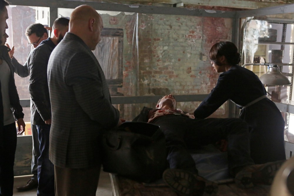 JOSHUA MALINA, GUILLERMO DIAZ (OBSCURED), EUGENE ALPER, SCOTT FOLEY (ON TABLE), KERRY WASHINGTON