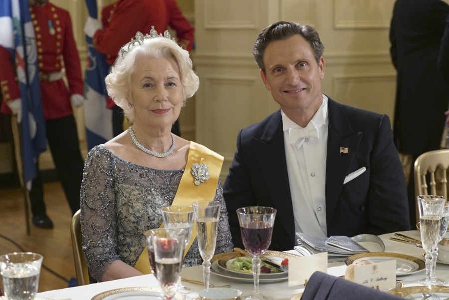 SCANDAL - "Heavy is the Head" - Olivia and Fitz are back together again and enjoying every scandalous moment together while Cyrus, Mellie and Huck are all still dealing with the aftermath of helping Command. Meanwhile, when a visit from the Queen of Caldonia and her family turns into a tragedy, Olivia is hired to make sure the Royal family's private life stays private, on the Season 5 premiere of "Scandal," THURSDAY SEPTEMBER 24 (9:00-10:00 p.m., ET) on the ABC Television Network. (ABC/Eric McCandless) DEARBHLA MOLLOY, TONY GOLDWYN