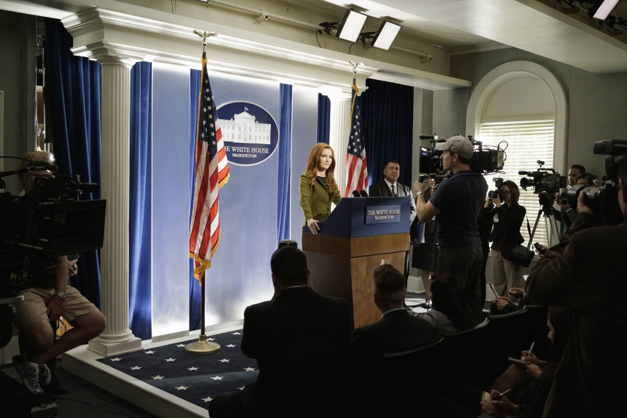 SCANDAL - "Paris is Burning" - Olivia and Fitz face some very big consequences and Mellie brings in an old friend to make sure she gets her way. Meanwhile, Abby shows Olivia she is fully capable of handling working at the White House, on "Scandal," THURSDAY OCTOBER 8 (9:00-10:00 p.m., ET) on the ABC Television Network. (ABC/Michael Desmond) DARBY STANCHFIELD