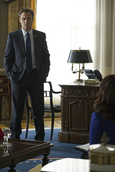 SCANDAL - "Yes" -- The Pope and Associates team dives into a new case that takes Olivia out of D.C. and away from the President. Meanwhile, back at the White House, Fitz is determined to find who's responsible for causing the latest turn of events, and Abby receives unexpected guidance from a master of damage control as she struggles to catch a break, on "Scandal," THURSDAY OCTOBER 1 (9:00--10:00 p.m., ET) on the ABC Television Network. (ABC/Eric McCandless) TONY GOLDWYN