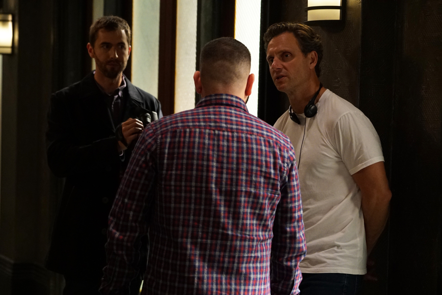 SCANDAL - "Yes" -- The Pope and Associates team dives into a new case that takes Olivia out of D.C. and away from the President. Meanwhile, back at the White House, Fitz is determined to find who's responsible for causing the latest turn of events, and Abby receives unexpected guidance from a master of damage control as she struggles to catch a break, on "Scandal," THURSDAY OCTOBER 1 (9:00--10:00 p.m., ET) on the ABC Television Network. (ABC/Eric McCandless) ADAM J. YEEND, GUILLERMO DIAZ, TONY GOLDWYN (DIRECTOR)