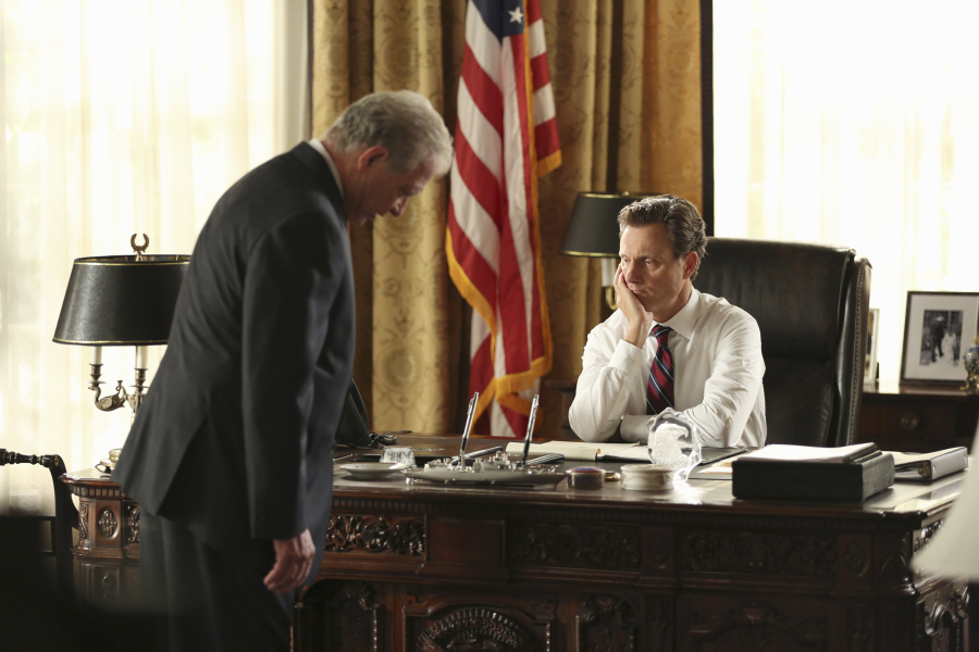 SCANDAL - "Paris is Burning" - Olivia and Fitz face some very big consequences and Mellie brings in an old friend to make sure she gets her way. Meanwhile, Abby shows Olivia she is fully capable of handling working at the White House, on "Scandal," THURSDAY OCTOBER 8 (9:00-10:00 p.m., ET) on the ABC Television Network. (ABC/John Fleenor) JEFF PERRY, TONY GOLDWYN