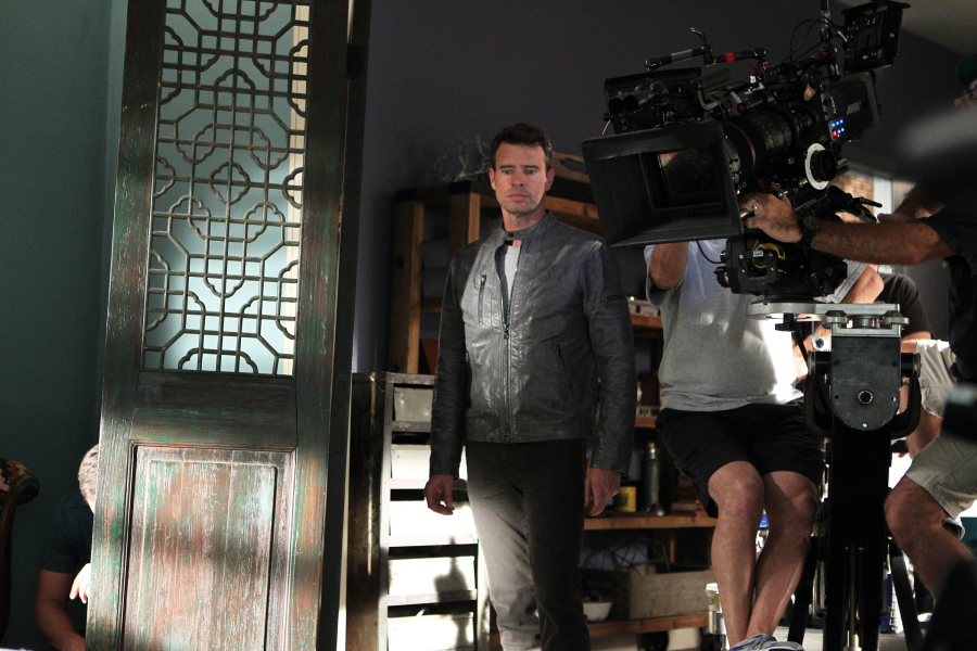 SCANDAL - "Dog-Whistle Politics" - Eager to get answers, Jake unexpectedly crosses paths with someone he thought he'd never see again. Meanwhile, Huck and Quinn recruit a familiar face to help smooth over the media storm surrounding Olivia, and Fitz quickly finds out the true cost of mercy when he discovers not everyone fully supports his actions, on "Scandal," THURSDAY, OCTOBER 15 (9:00-10:00 p.m., ET) on the ABC Television Network. (ABC/John Fleenor) SCOTT FOLEY